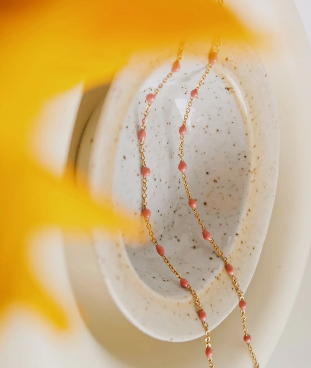 Beaded chain necklace