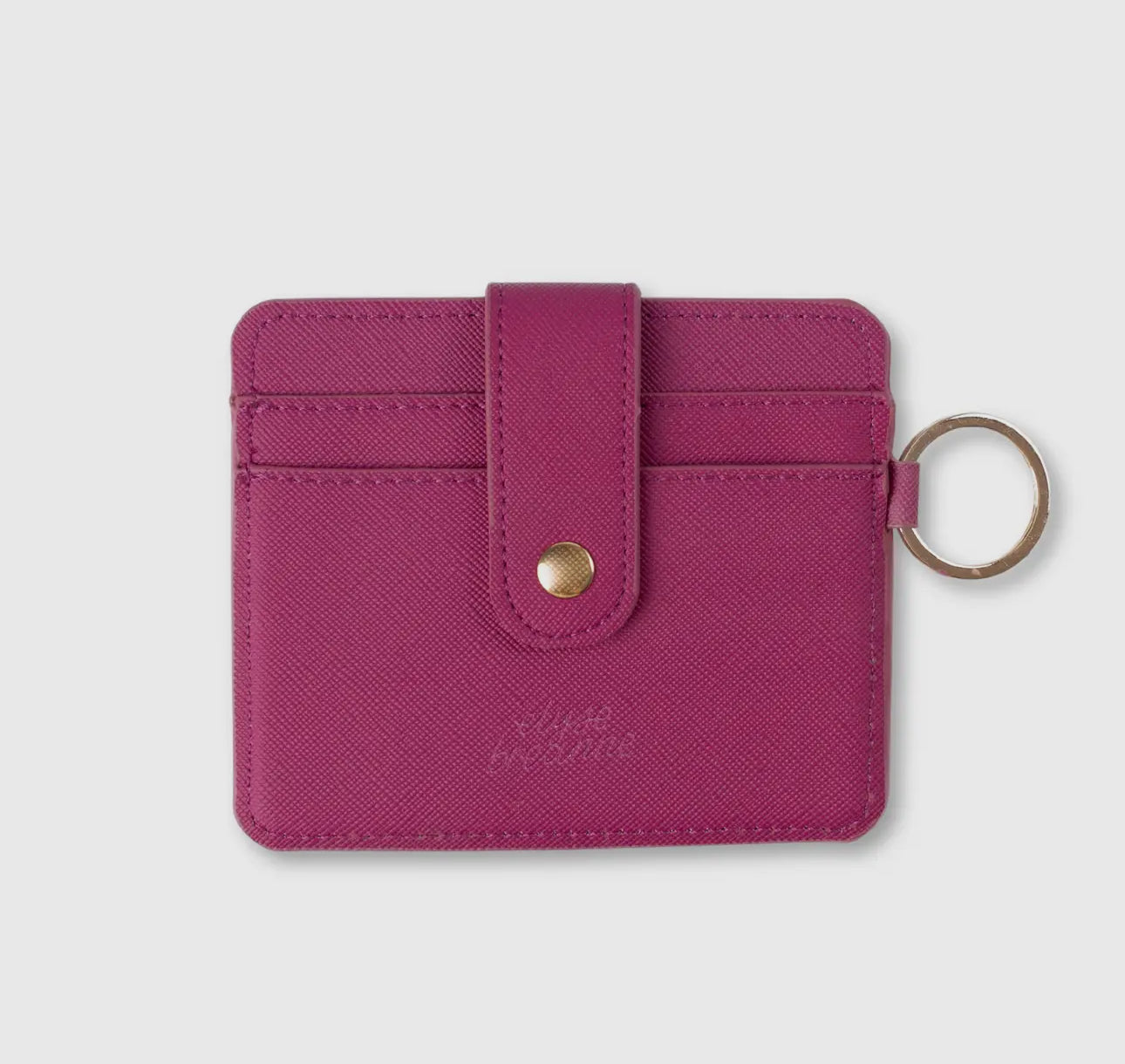 Solid color mini card wallet
