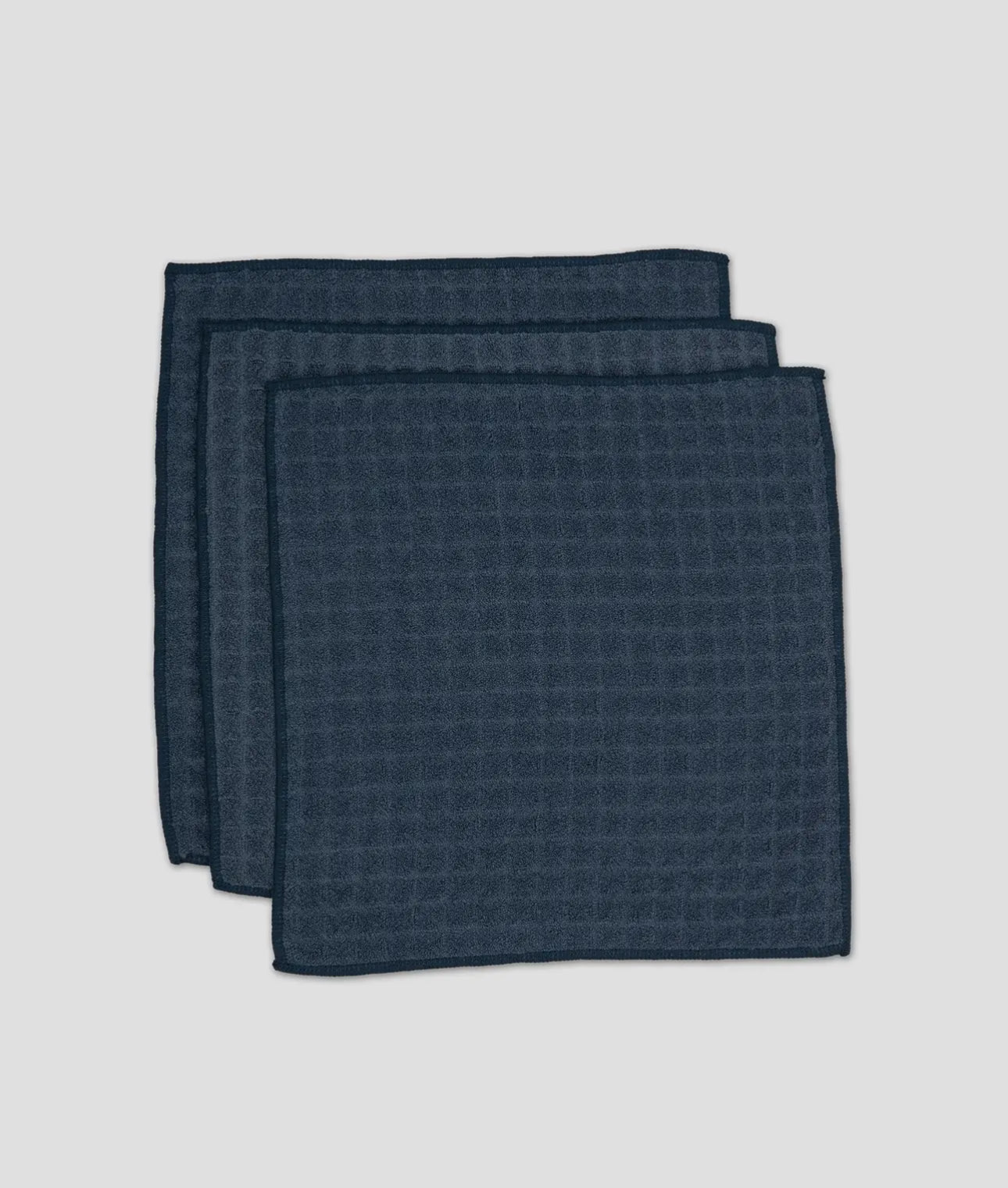 Waffle washcloth Geometry, set of 3