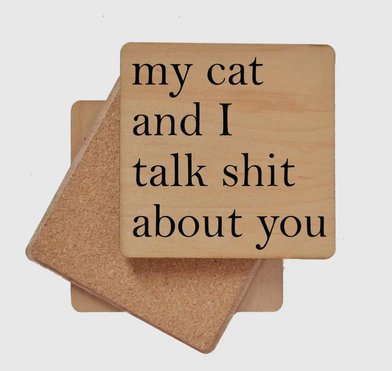 Wooden coaster funny (various)