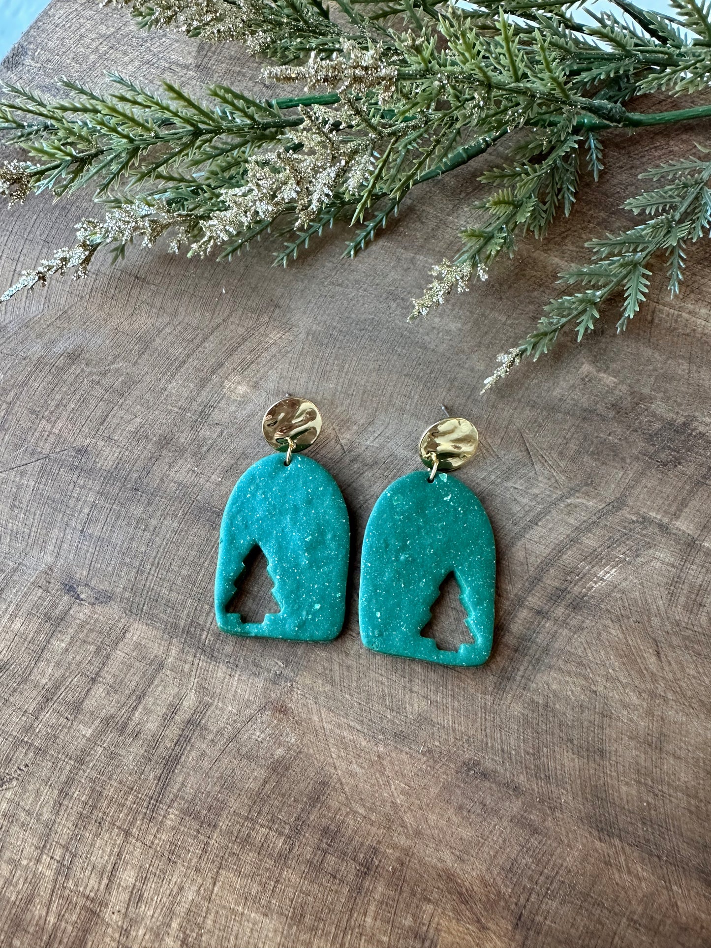 Christmas tree cut out dangles