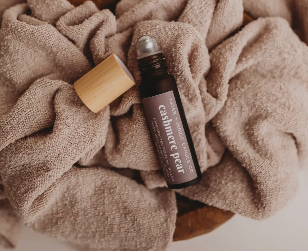 Perfume oil roller, Aster + Indigo