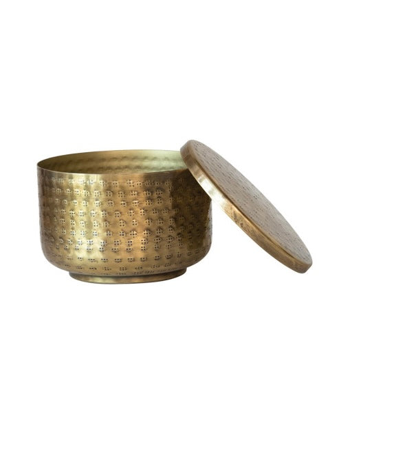 Gold hammered container (various)