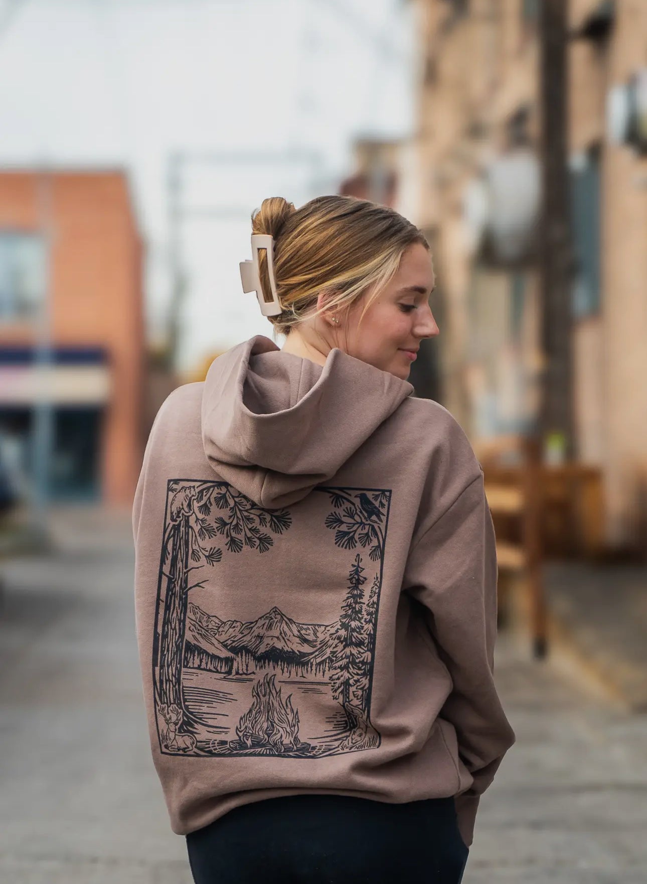 Fireside hoodie(front and back print)