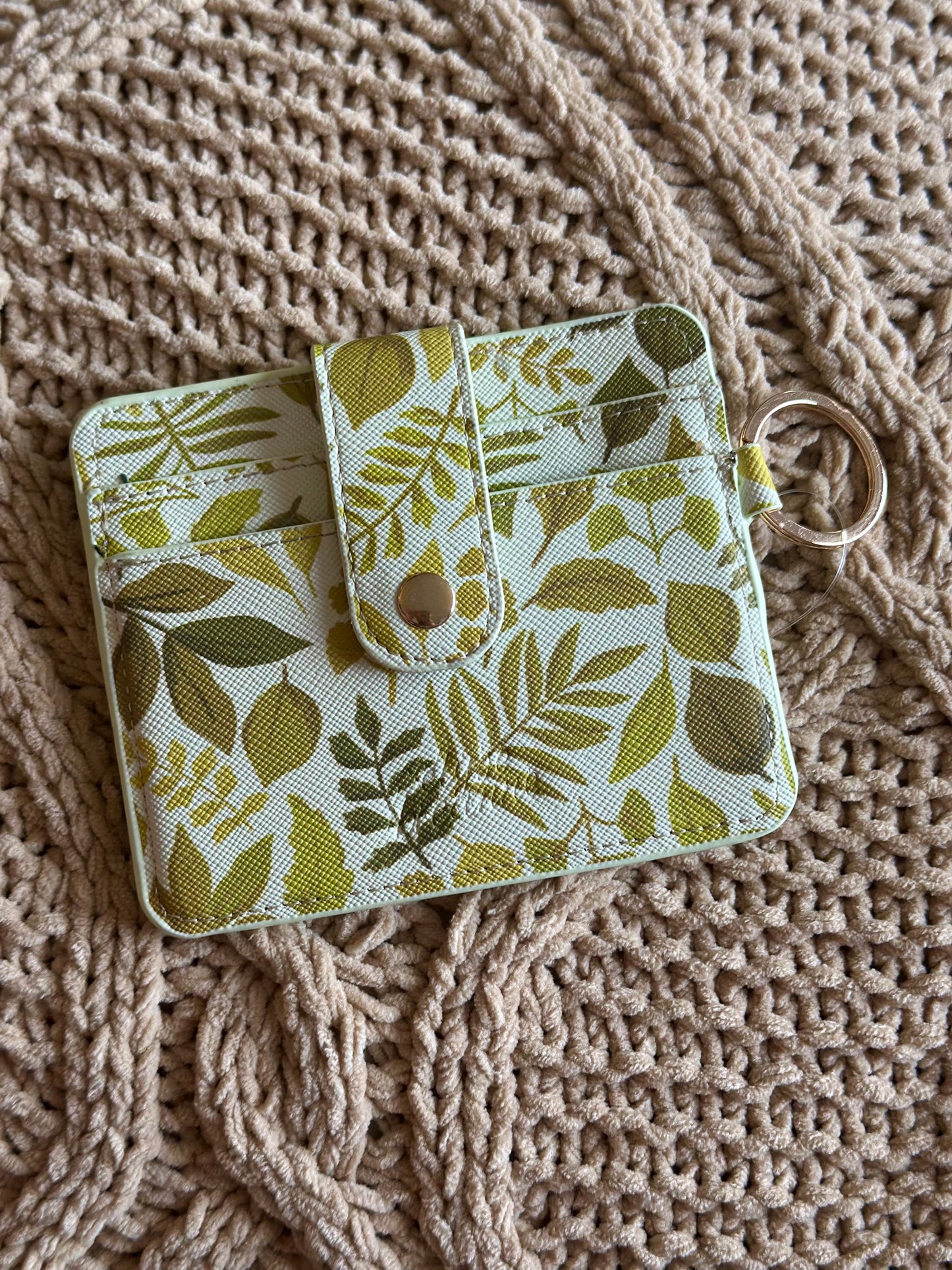 Solid color mini card wallet