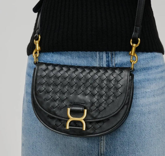 Woven buckle crossbody bag (various)