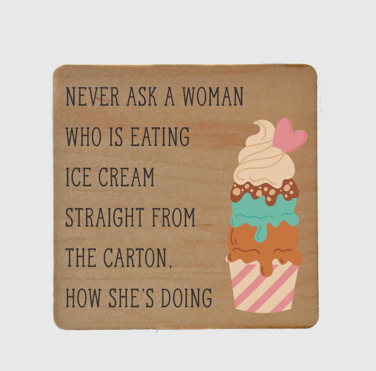 Wooden coaster funny (various)