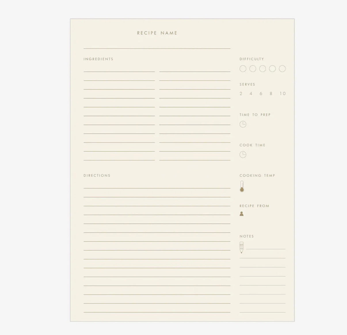 Gathered recipes book