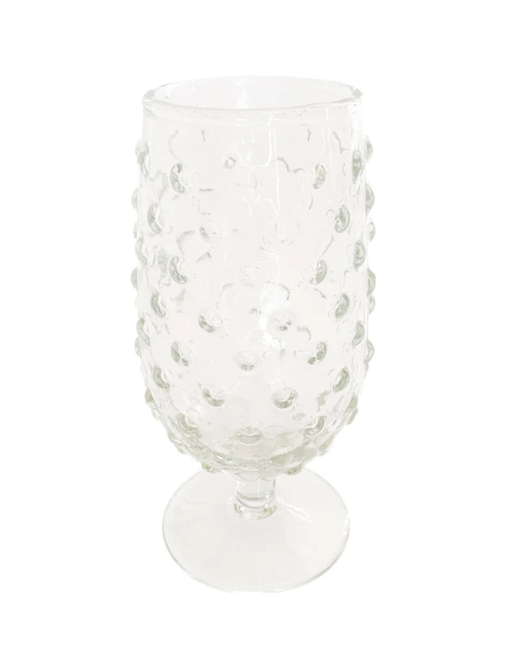 Clear cocktail goblet glass