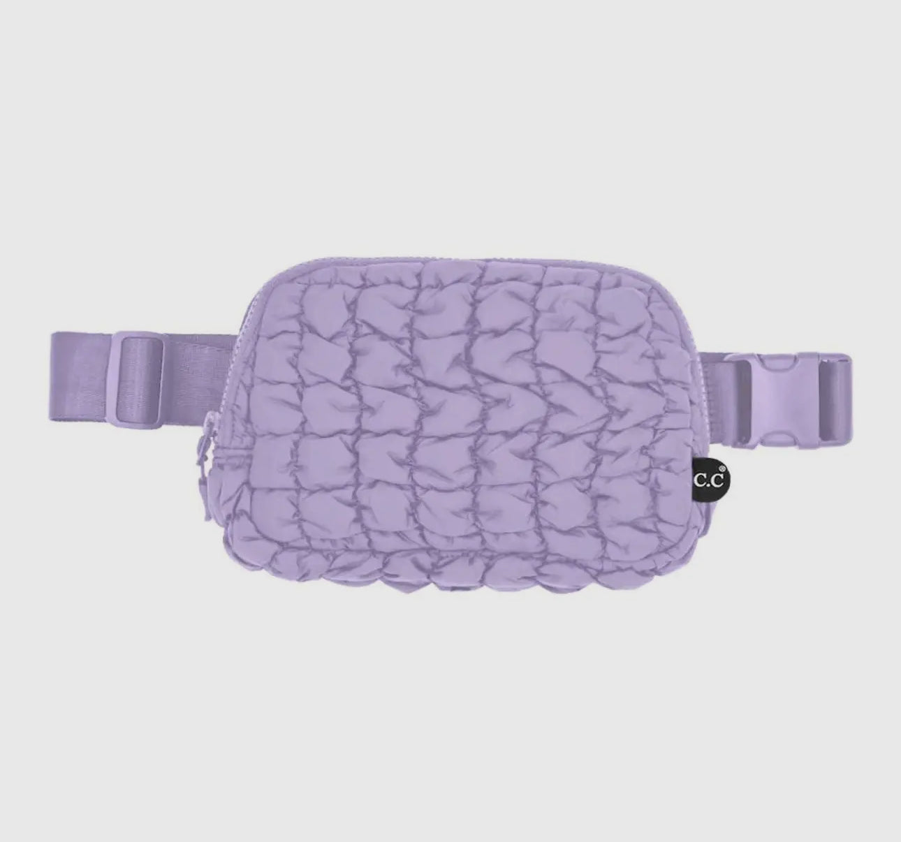 Quilted puffer fanny pack belt bag (various colors)
