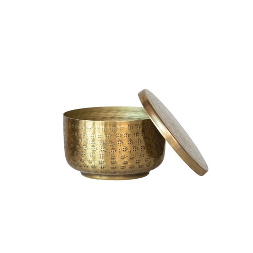 Gold hammered container (various)