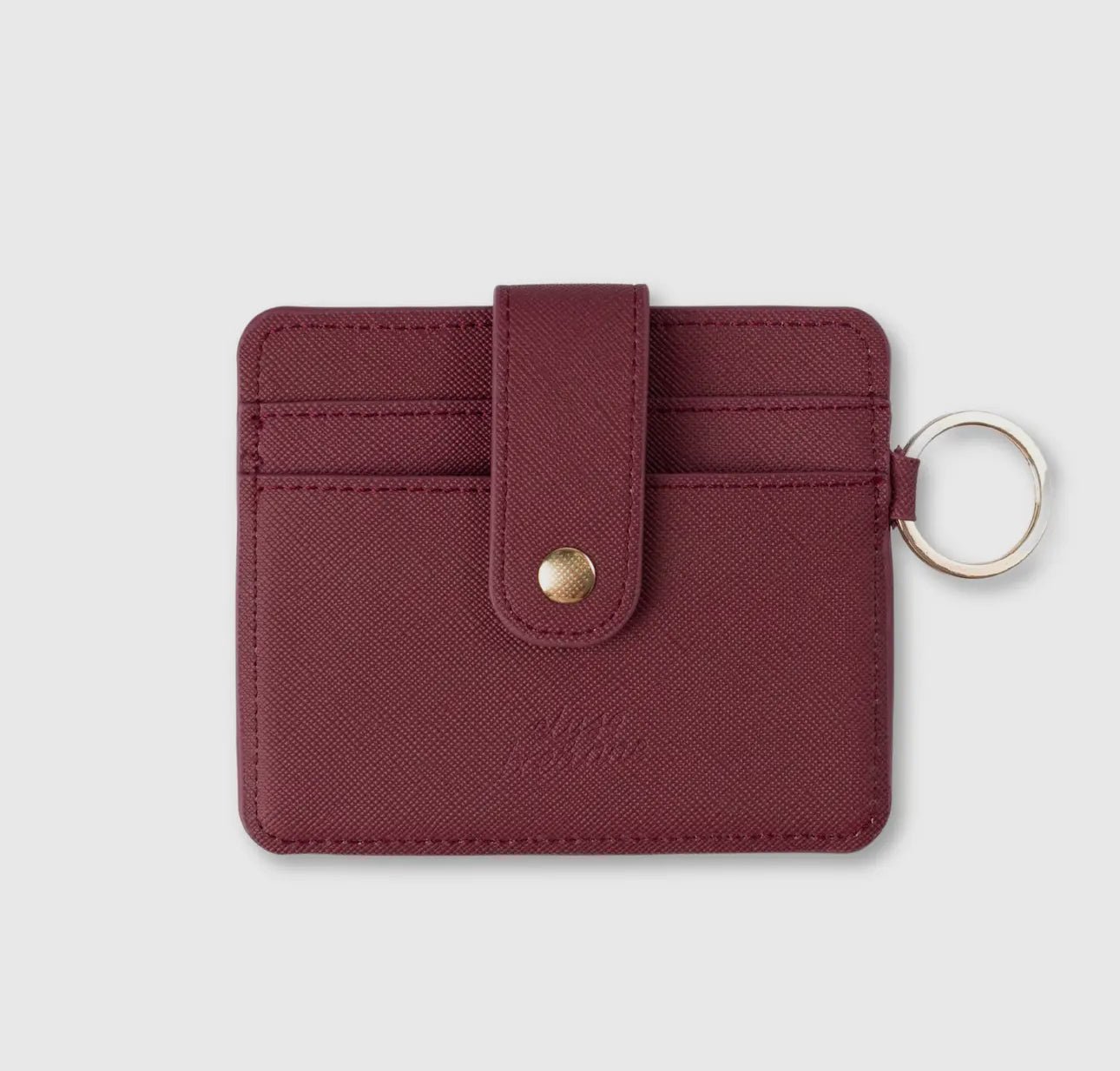 Solid color mini card wallet