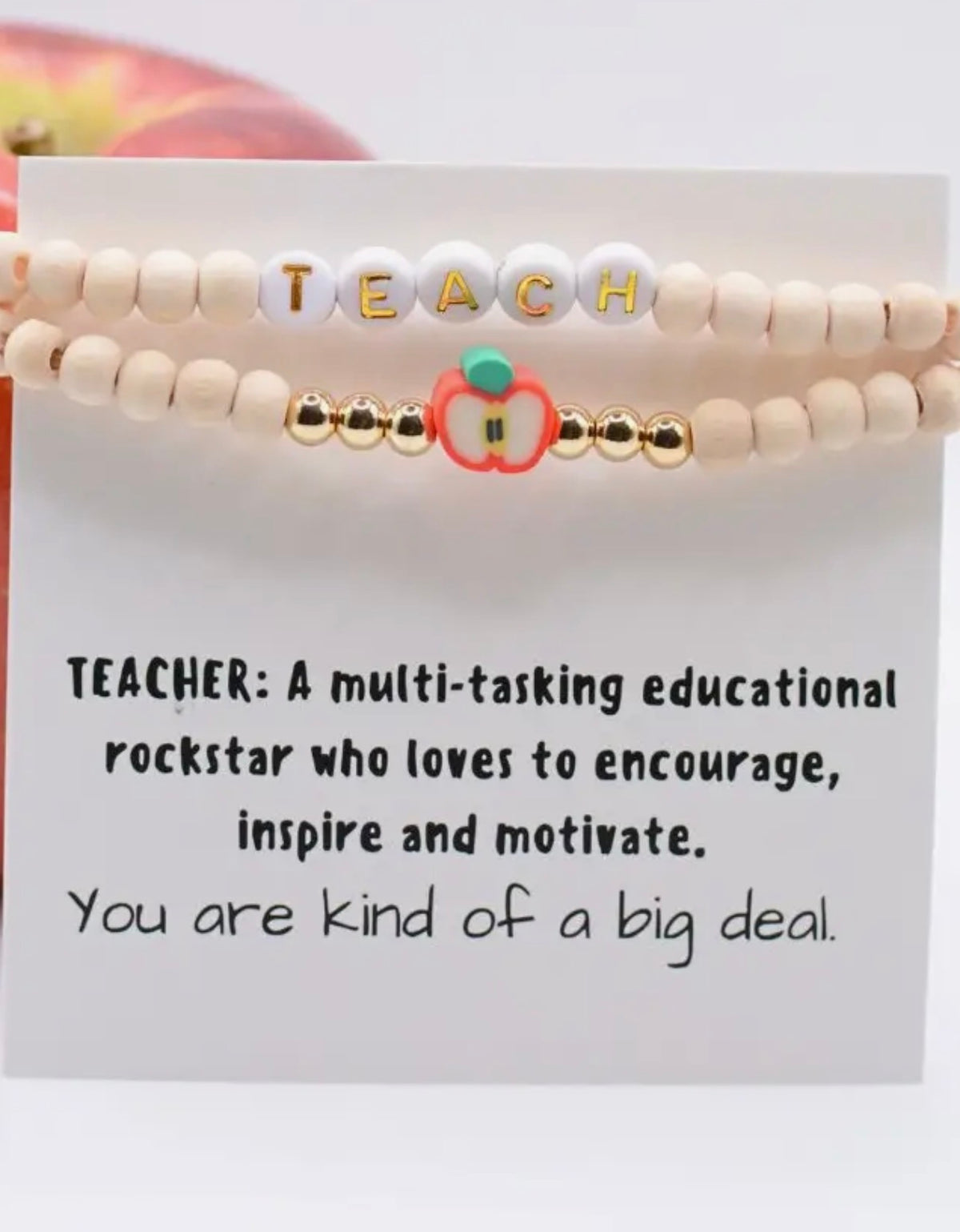 Teacher bracelet set