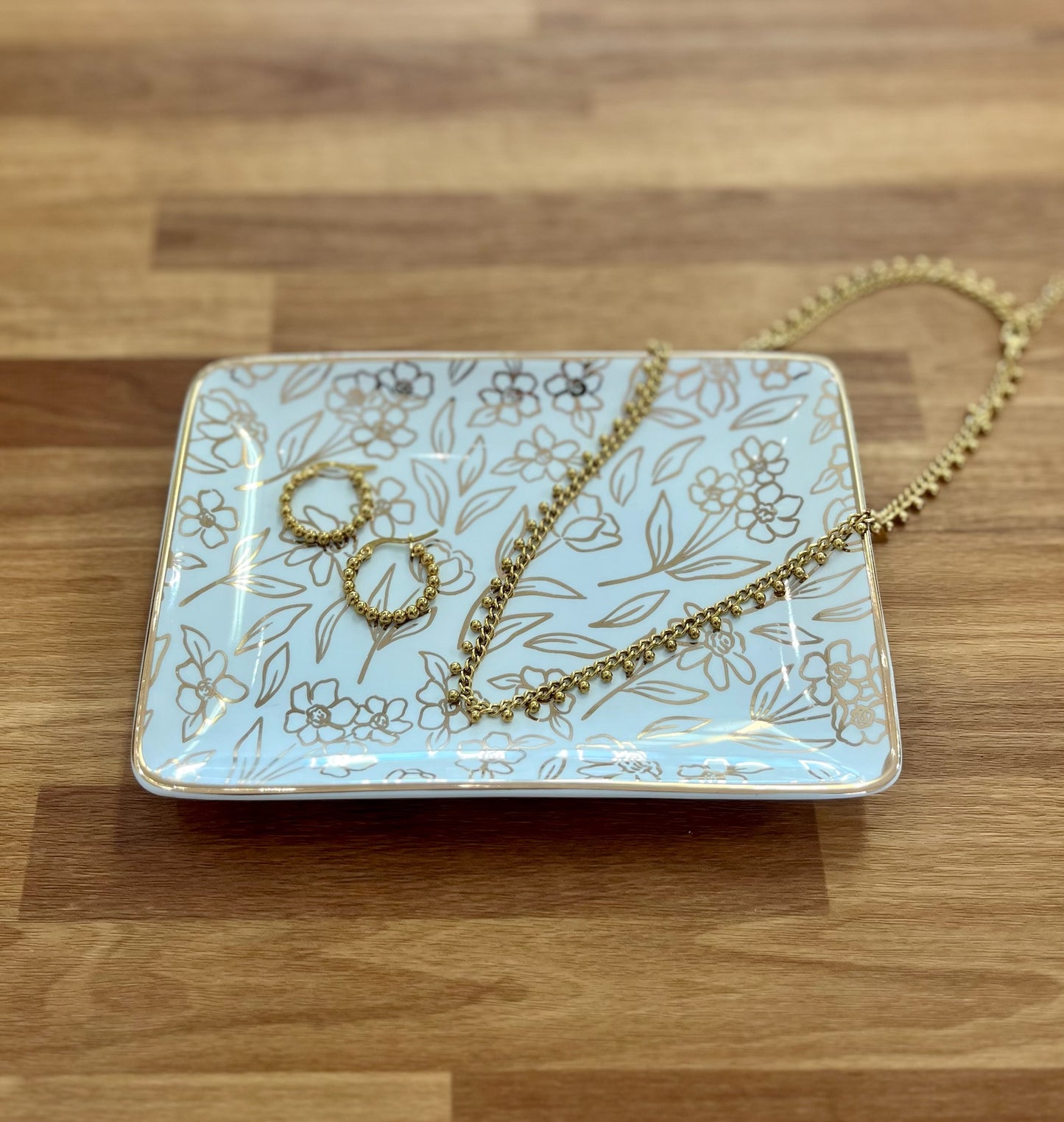 Floral trinket dish (various)