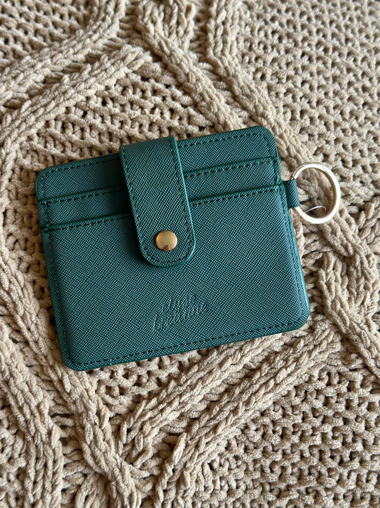 Solid color mini card wallet
