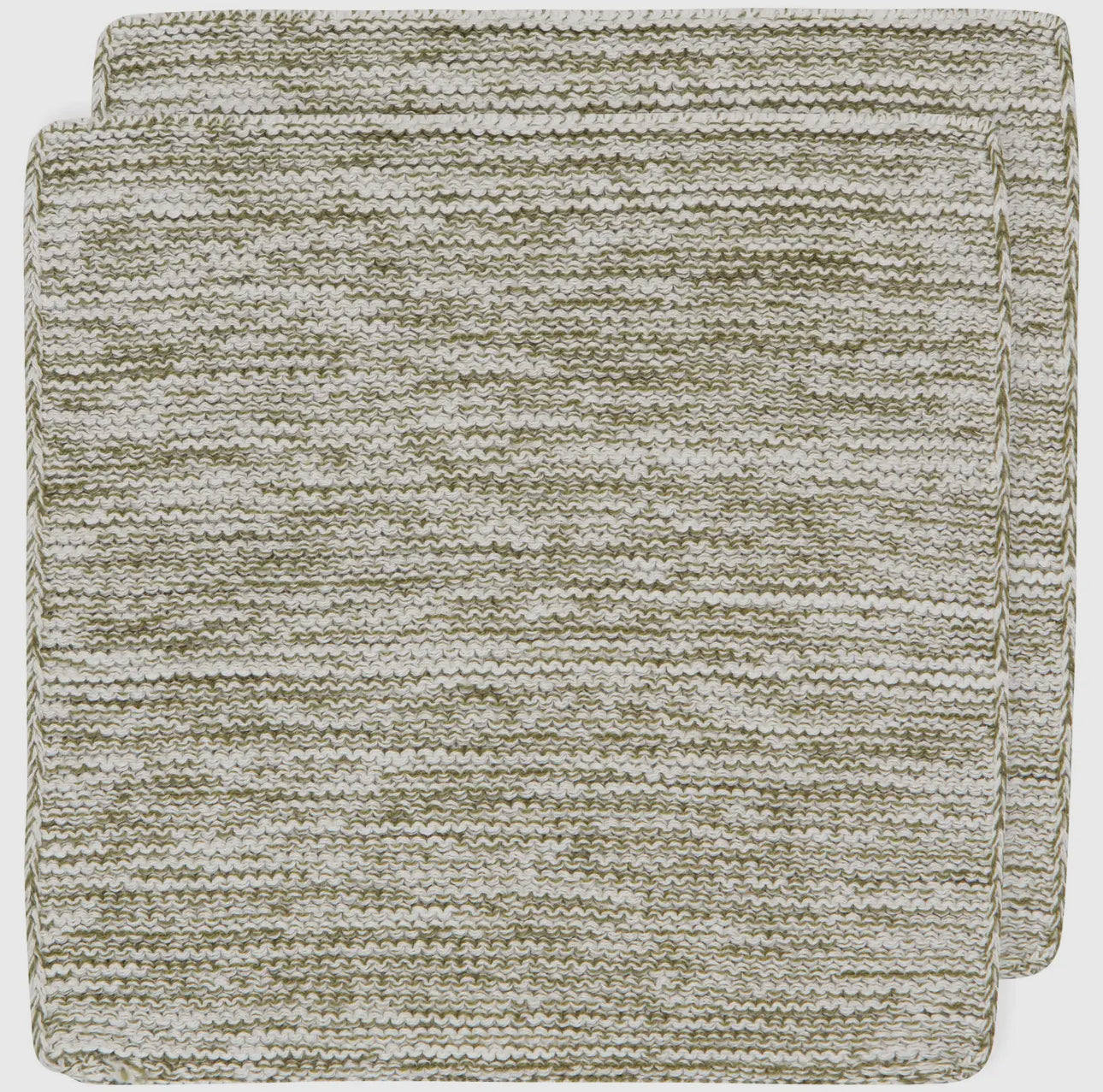 Knit dishcloths, set of 2