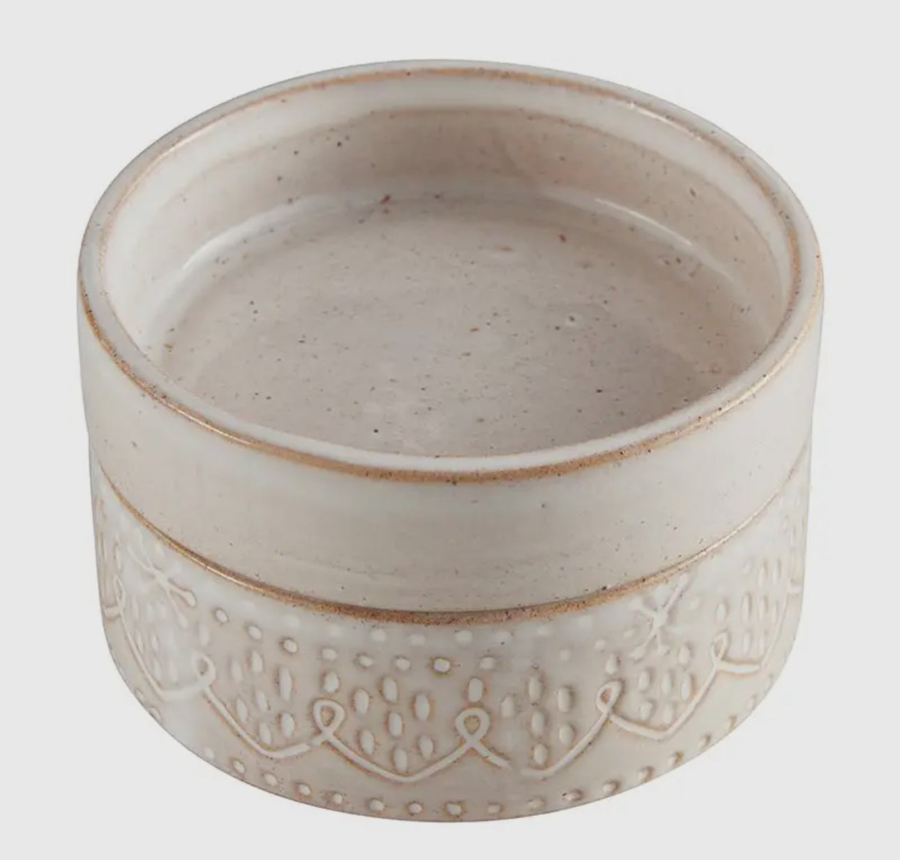 Stoneware stackable dish
