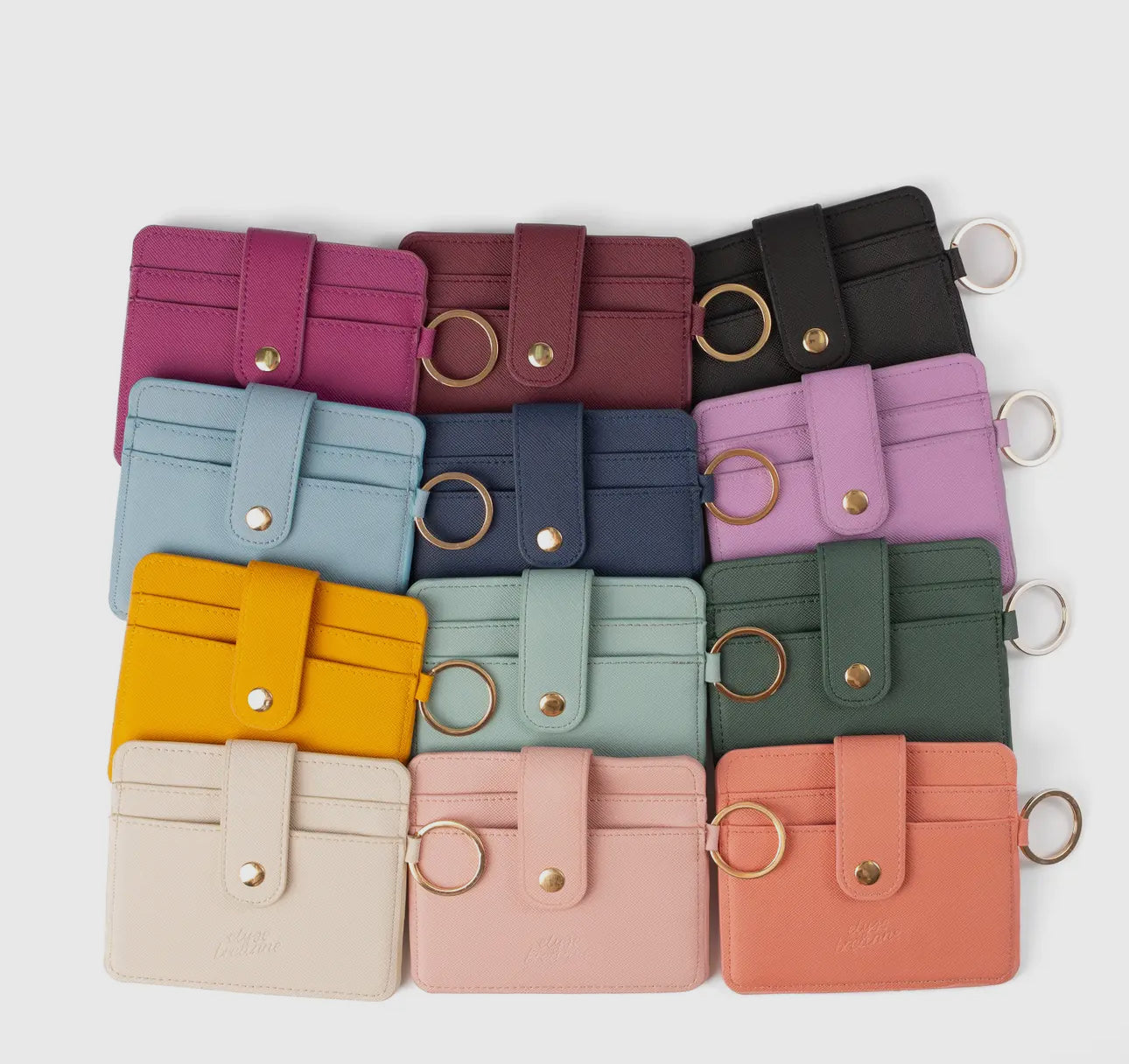 Solid color mini card wallet