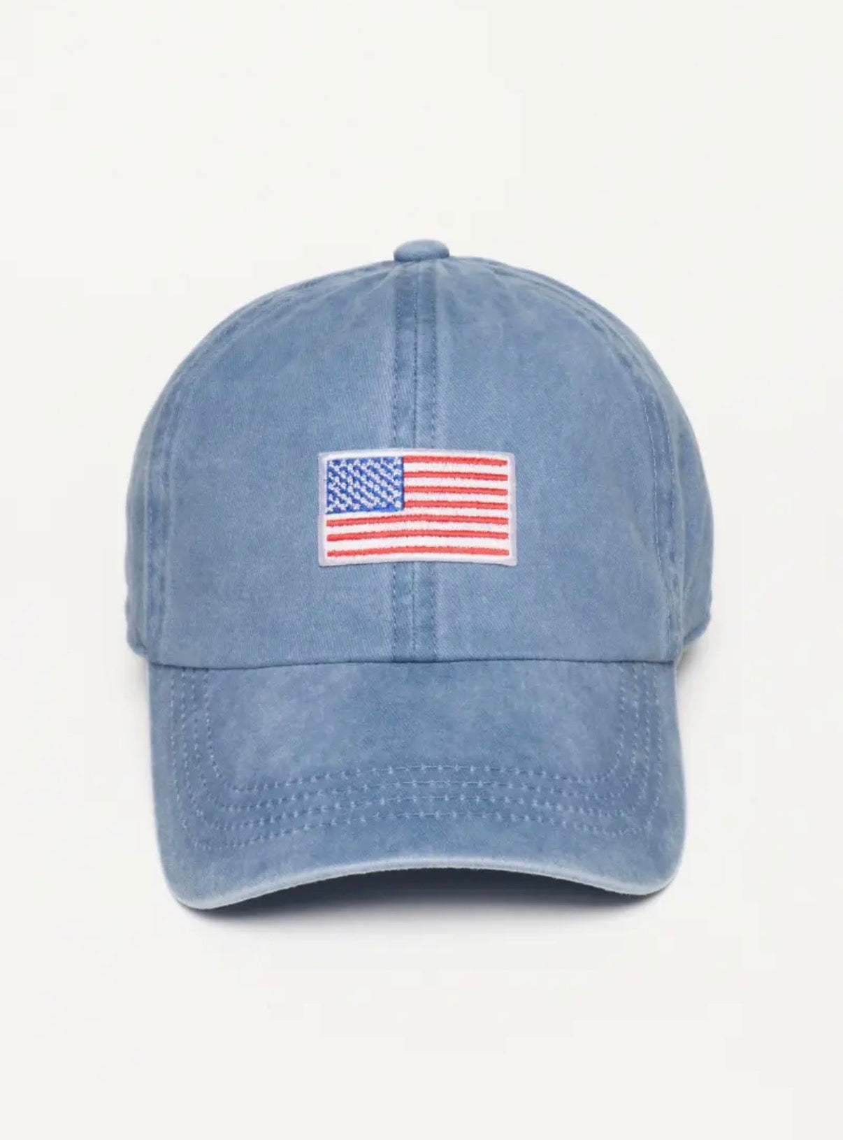 American flag embroidery baseball cap, 90s style