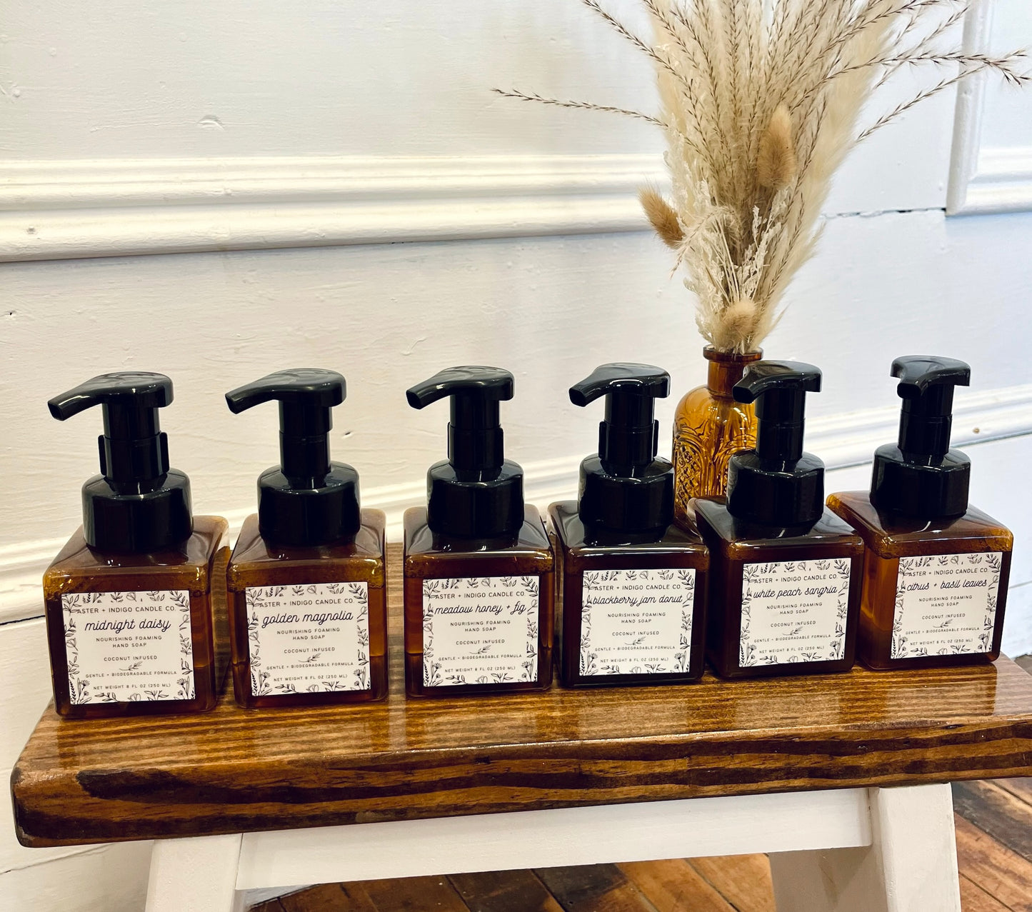 Aster + Indigo foaming hand soap