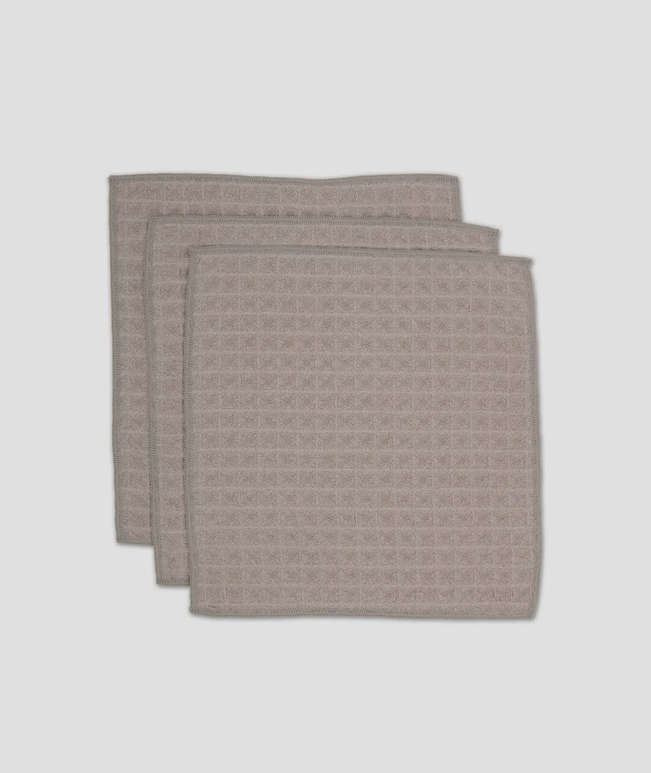 Waffle washcloth Geometry, set of 3