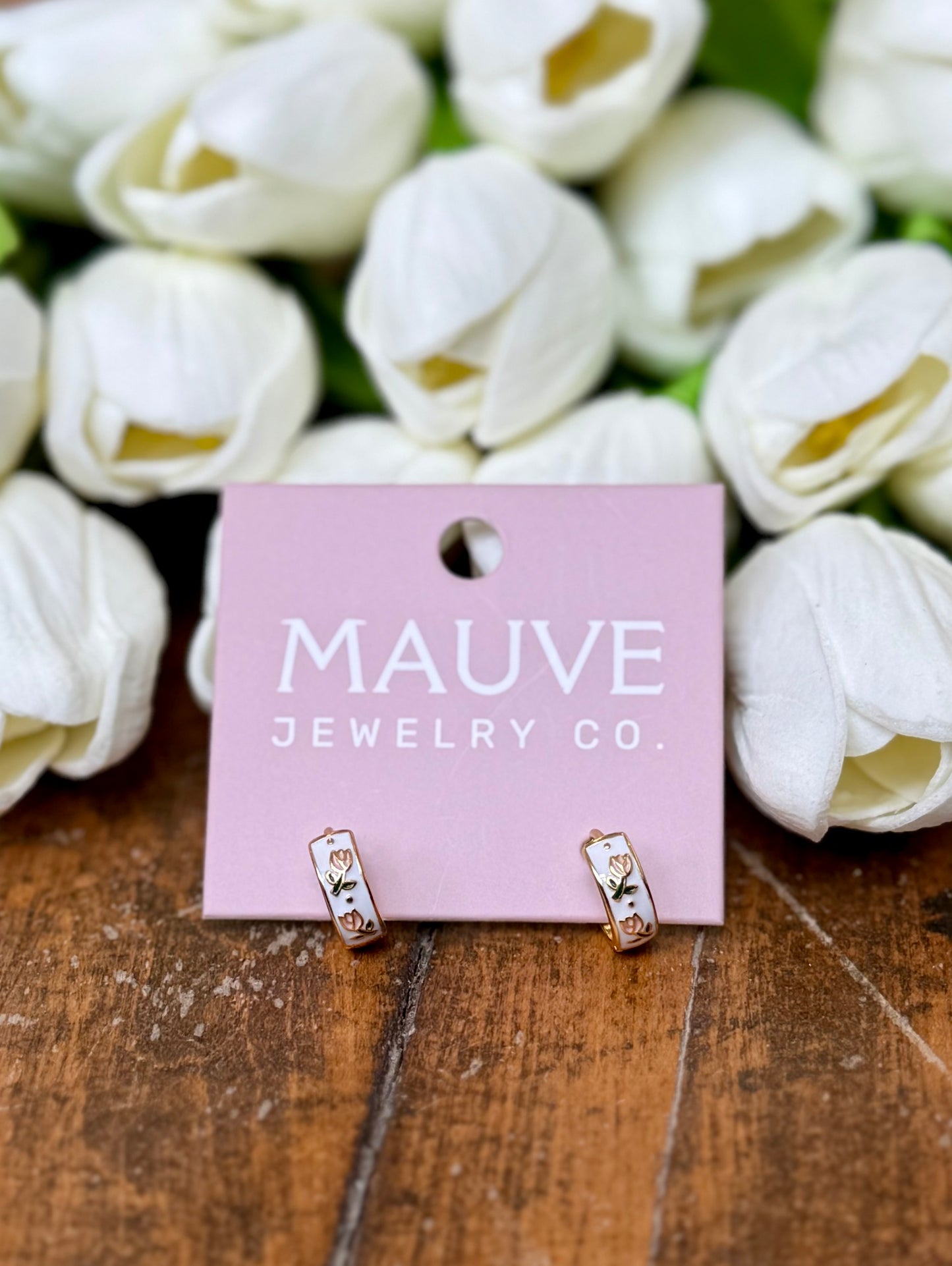 Tulip Tea Cup Hoops