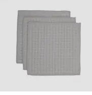 Waffle washcloth Geometry, set of 3