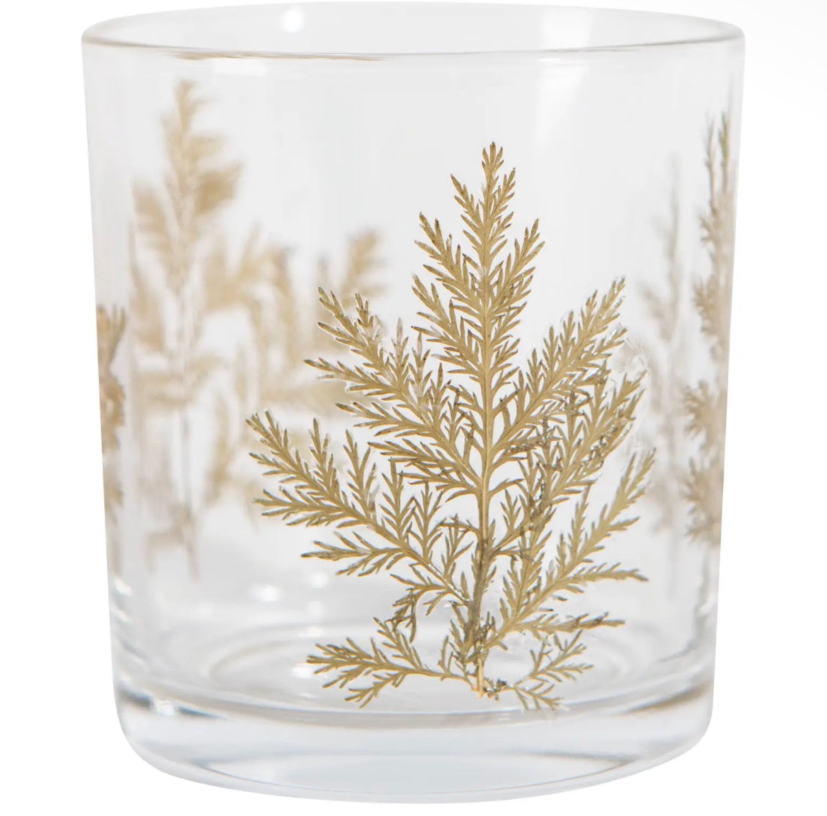 Pressed floral tea light holder