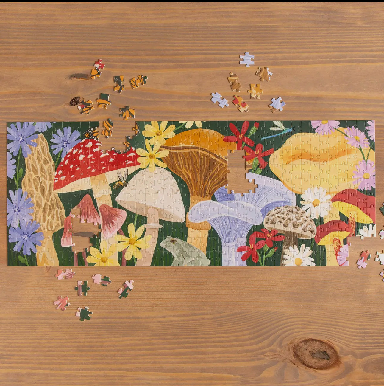 Forest floor panoramic puzzle