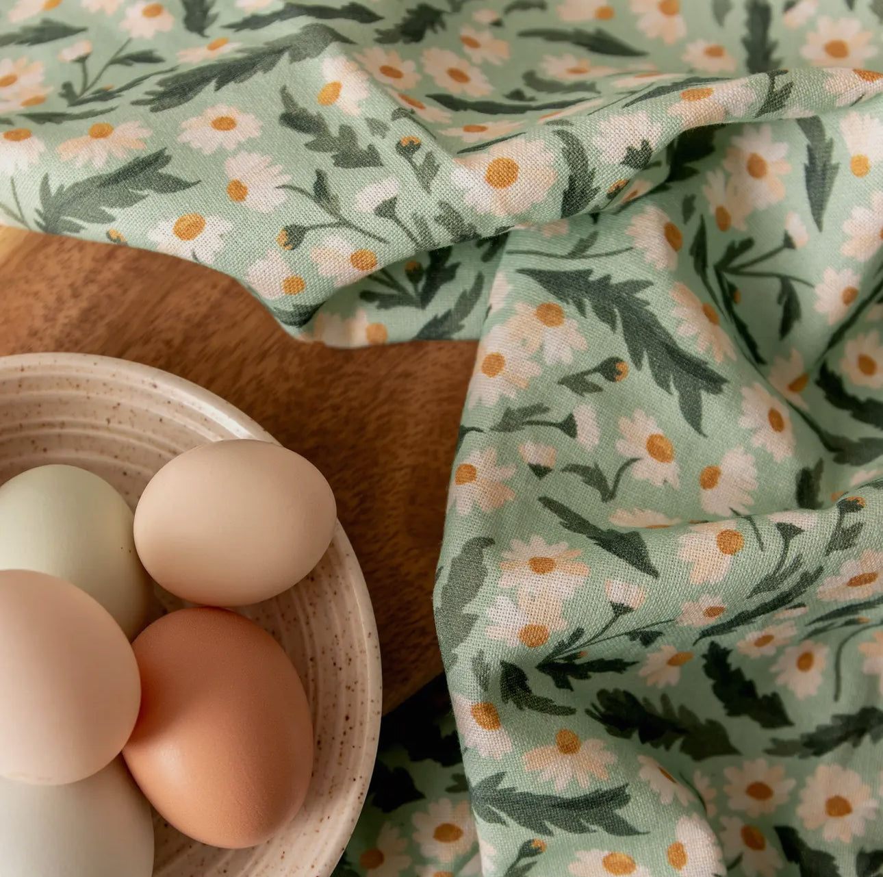 Floral kitchen tea towel (various)