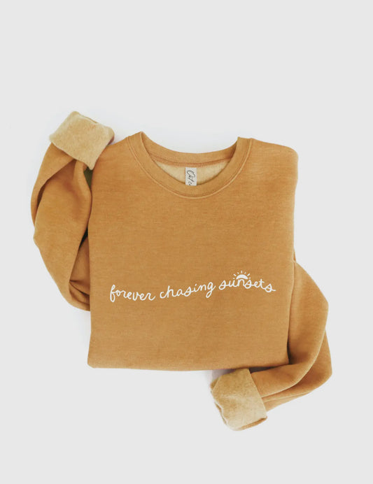 Forever chasing sunsets sweatshirt