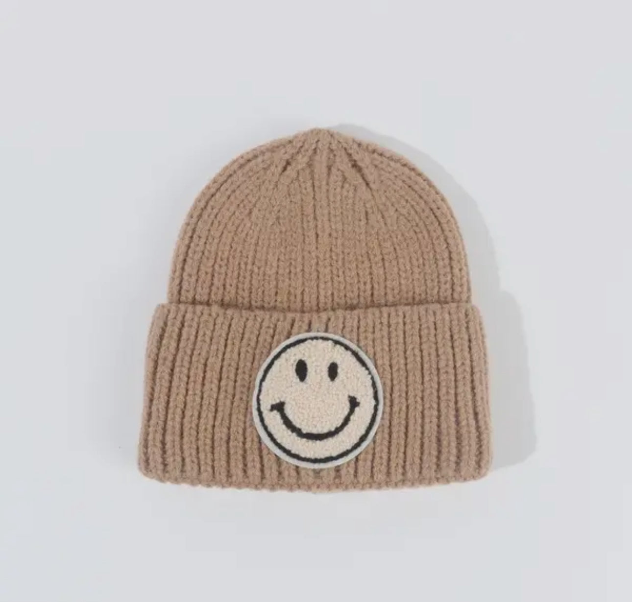 Children's smiley beanie