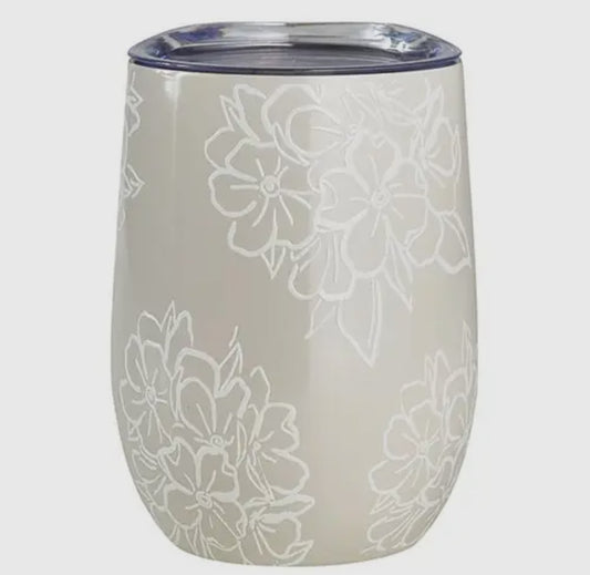 Wine tumbler, lace