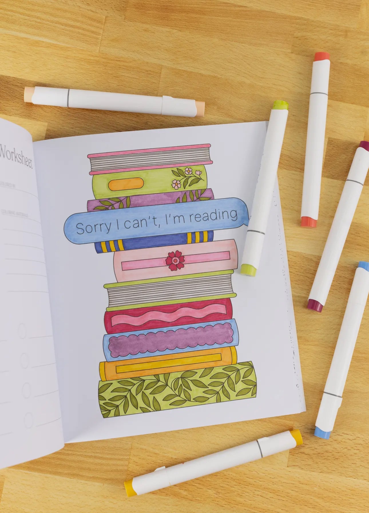 All booked up coloring book