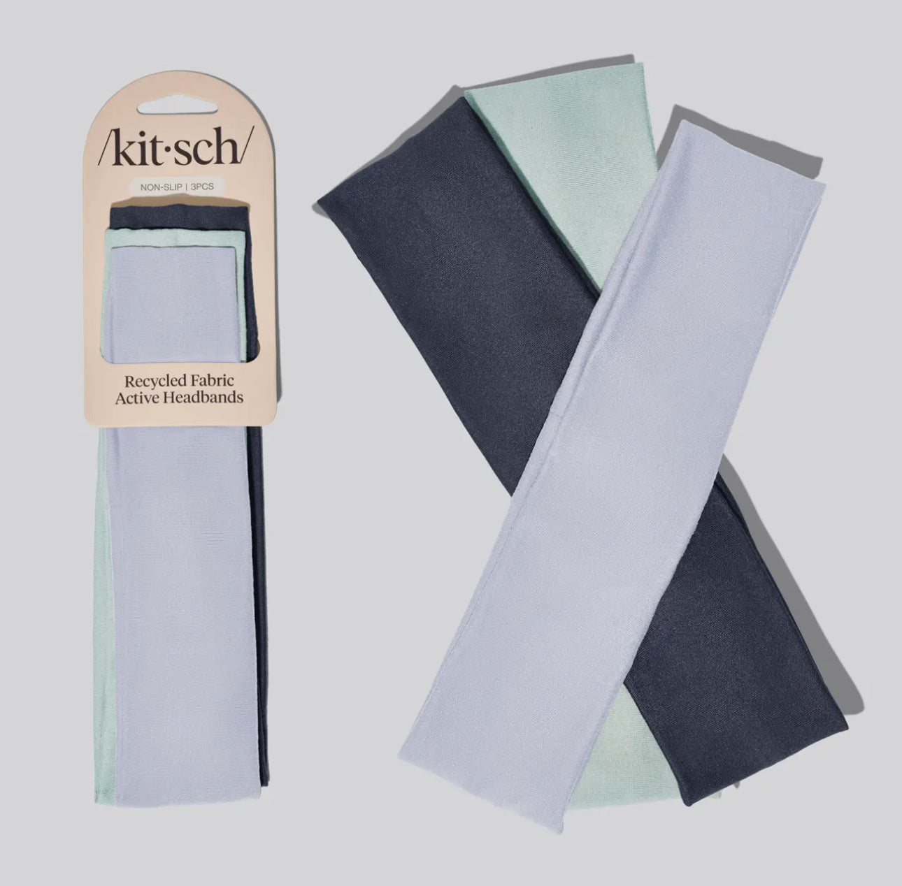 Kitsch recycled fabric active headbands