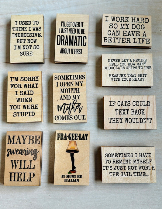 Wood magnets (various)