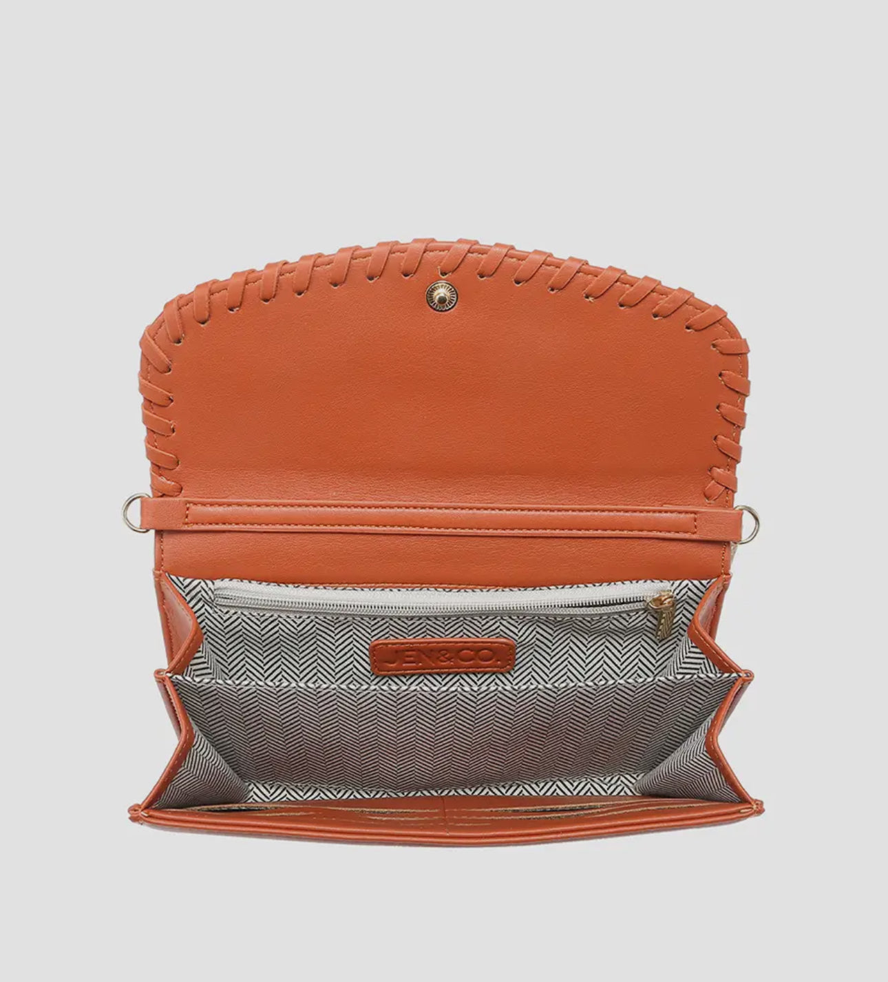 Whipstitch crossbody wallet (various)