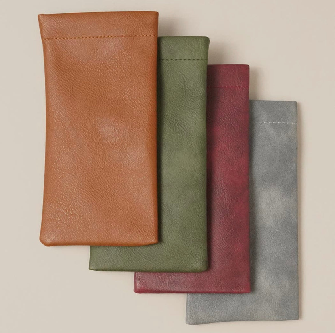 Vintage leather glasses case