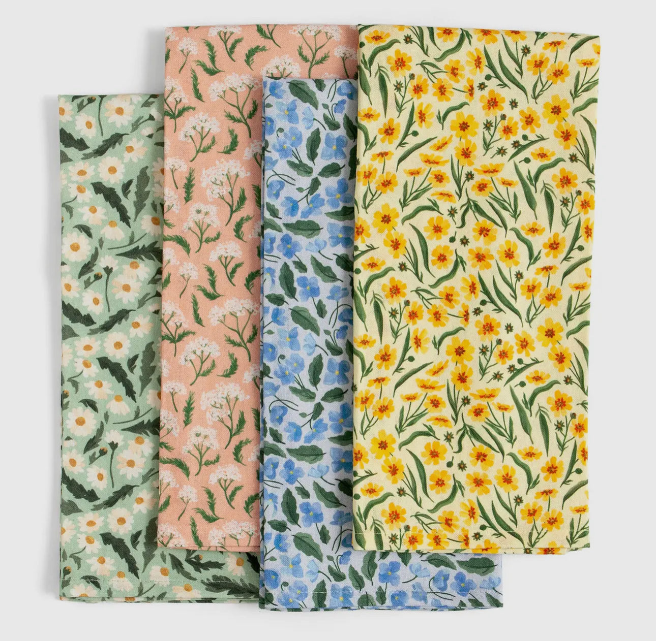Floral kitchen tea towel (various)