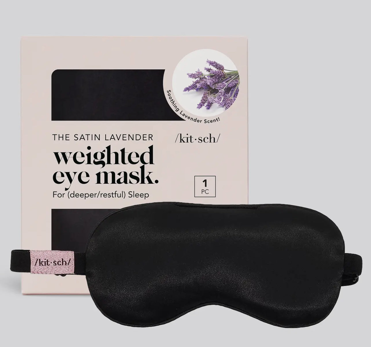 Weighted lavender eye mask