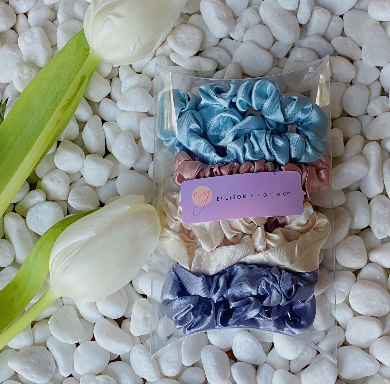 Satin scrunchie set of 8