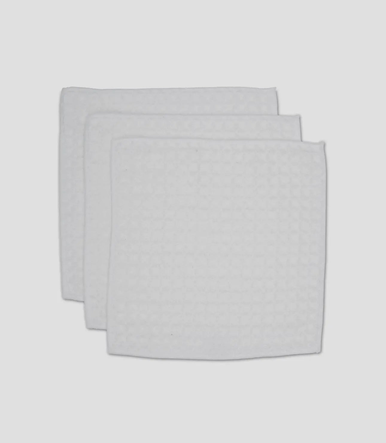Waffle washcloth Geometry, set of 3