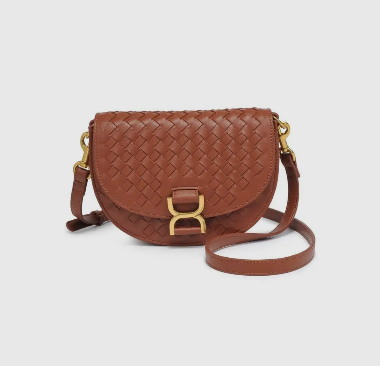 Woven buckle crossbody bag (various)