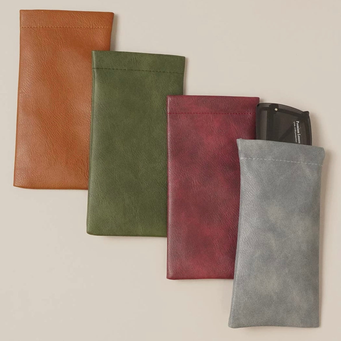 Vintage leather glasses case