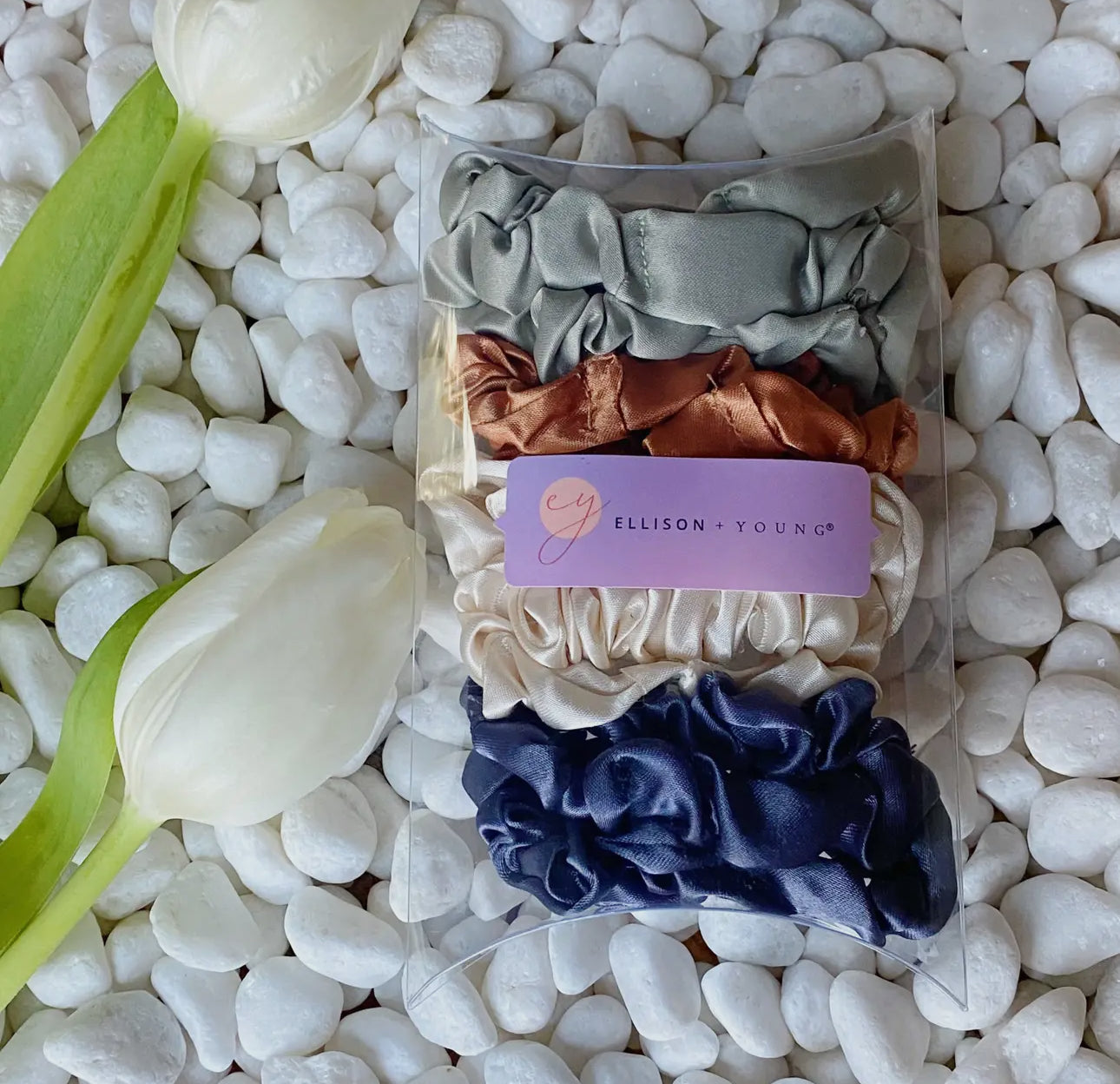 Satin scrunchie set of 8