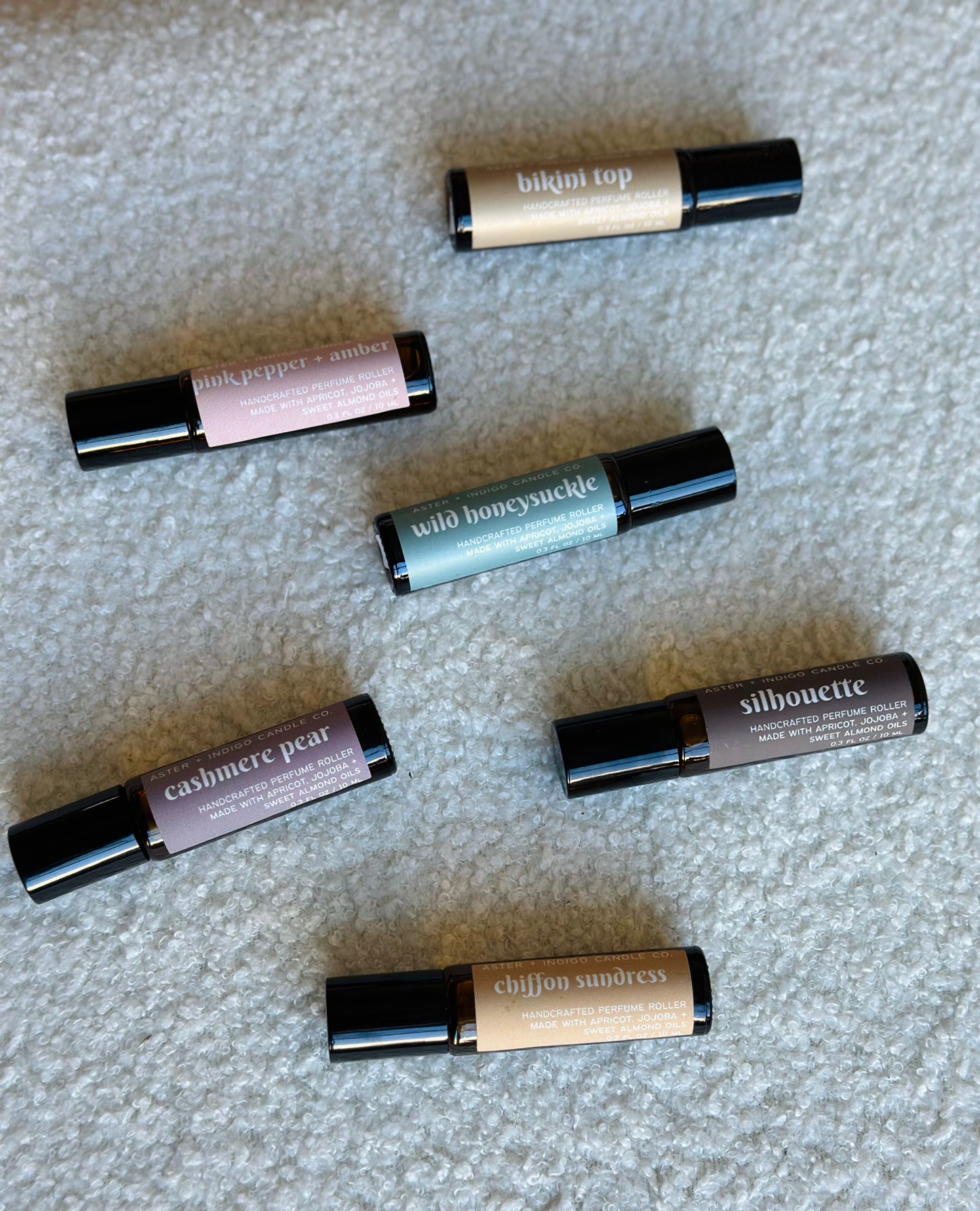 Perfume oil roller, Aster + Indigo