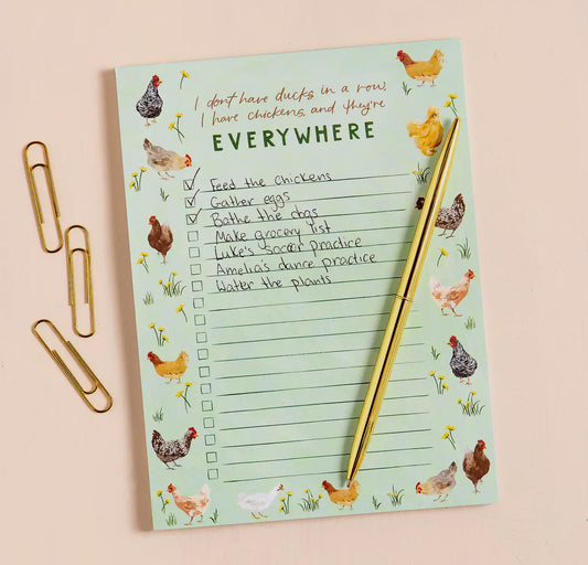 Chicken meadows notepad