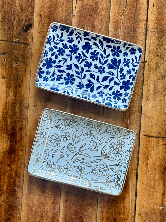 Floral trinket dish (various)