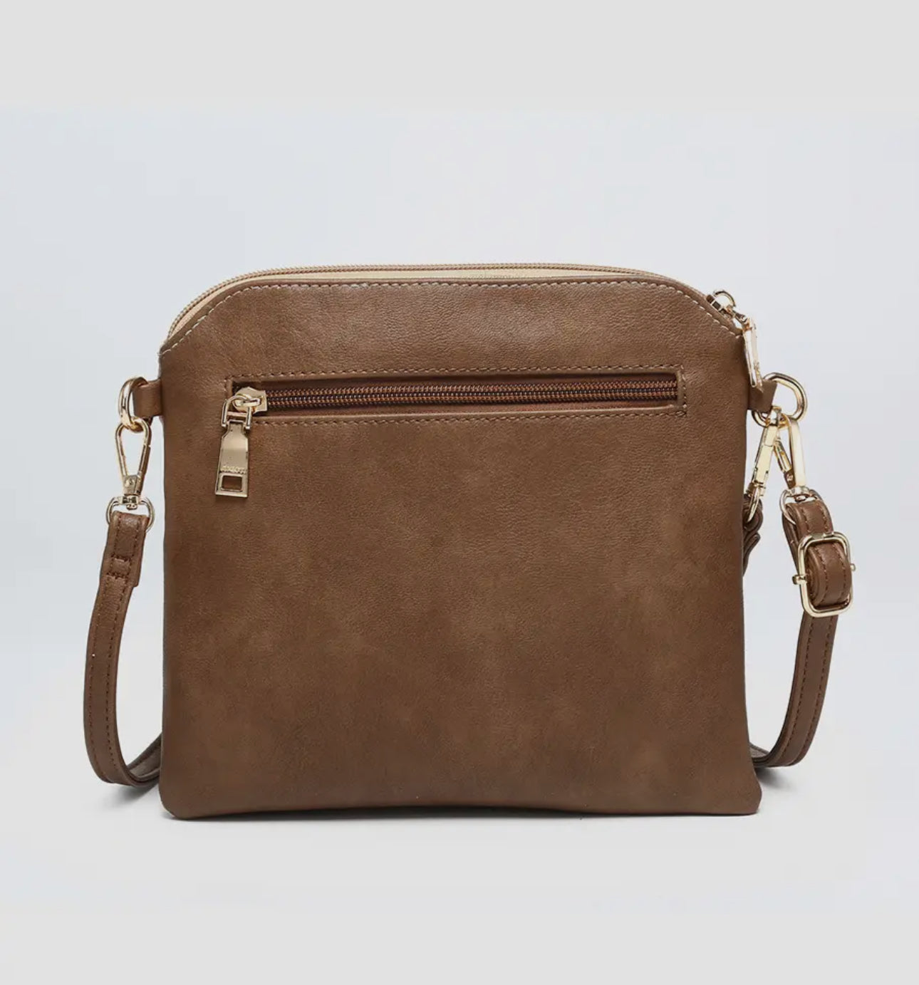 Corduroy dual zip crossbody bag (various)