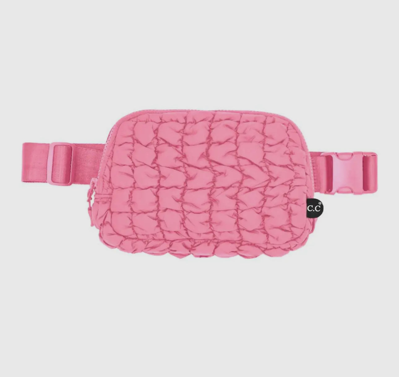 Quilted puffer fanny pack belt bag (various colors)